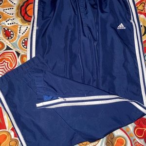 VINTAGE Adidas Wind Pants with Zippers